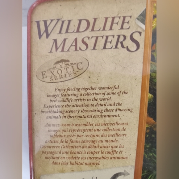 Al Agnew ON THE PROWL Puzzle Wildlife Exotic Series Tin 1000 PCS 19x26" - Picture 5 of 7